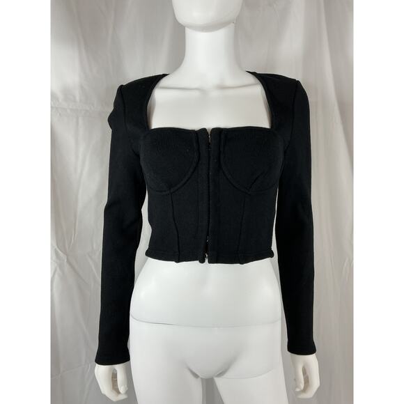 Simkhai 'Bustier' Black Top Size L - Picture 2 of 4